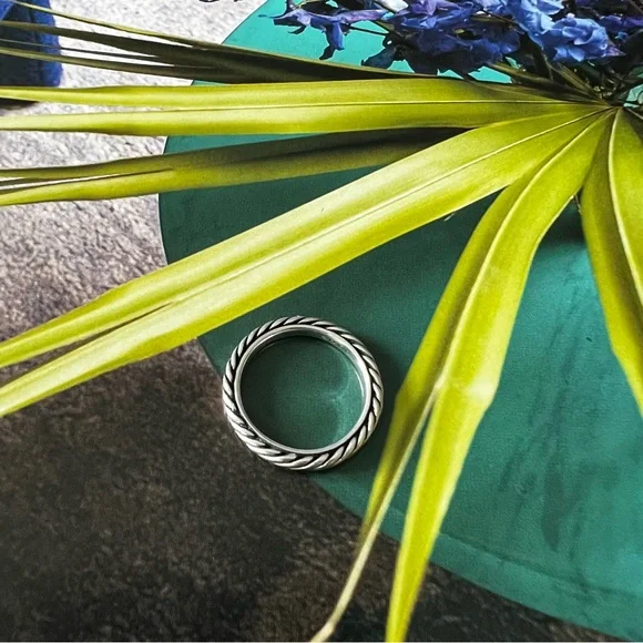 DAVID YURMAN Cable Collectibles® Stack Ring Sterling Silver - Picture 4 of 14